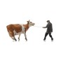 Farmer figurines with stubborn cow Artitec 5870031 - HO 1/87 ARTI_5870031-Farmer figurines with stubborn cow Artitec 5870031 - HO 1/87 - ARTI_5870031