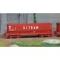 Lsm_32301-LS Models 32301 Set of 2 open wagons, SNCB, DMH red UIC, SITRAM