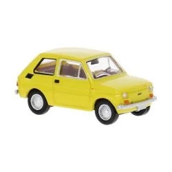 Fiat 126 yellow car BREKINA 22371 HO 1/87