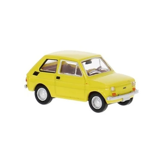 SAI_22371-Fiat 126 yellow car BREKINA 22371 HO 1/87