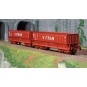Lsm_32301-LS Models 32301 Set of 2 open wagons, SNCB, DMH red UIC, SITRAM