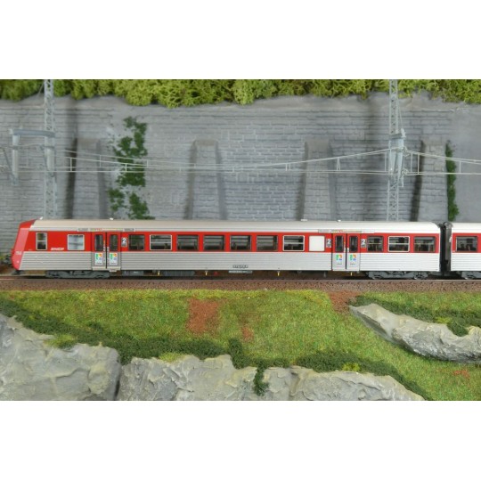 EPM 41.09.16 SNCF Regional Reversible Trainset, RRR Haute Normandie... EPM_E_41.09.16-EPM 41.09.16 SNCF Regional Reversible Trainset, RRR Haute Normandie Region, red / stainless steel, no. 114 - EPM_E_41.09.16