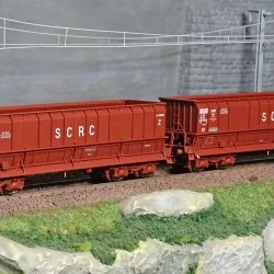 LS Models 32302 Set of 2 open wagons, SNCB, DMH red UIC, SCRC - Ls ...
