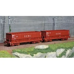 LS Models 32302 Set of 2 open wagons, SNCB, DMH red UIC, SCRC - Ls ...