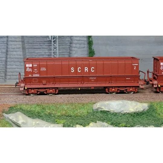 Lsm_32302-LS Models 32302 Set of 2 open wagons, SNCB, DMH red UIC, SCRC