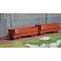 LS Models 32303 Set of 2 open wagons, SNCB, DM/DMH red UIC, SACILOR Lsm_32303-LS Models 32303 Set of 2 open wagons, SNCB, DM/DMH red UIC, SACILOR