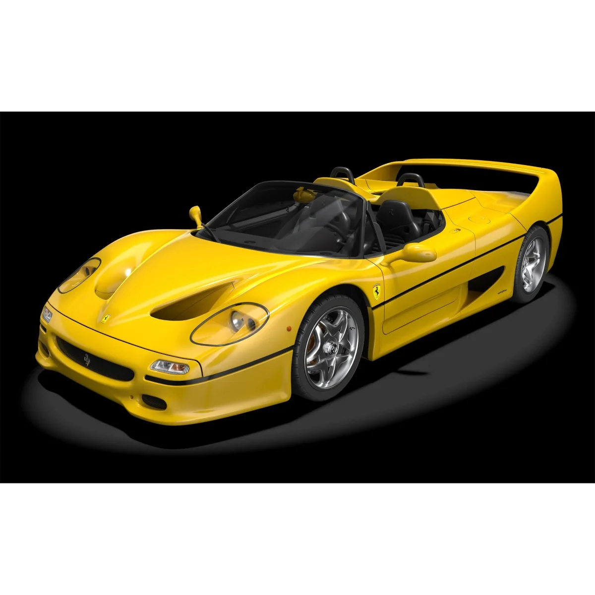 Maquette Ferrari F50 Giallo Modena 1/8 Pocher HK63