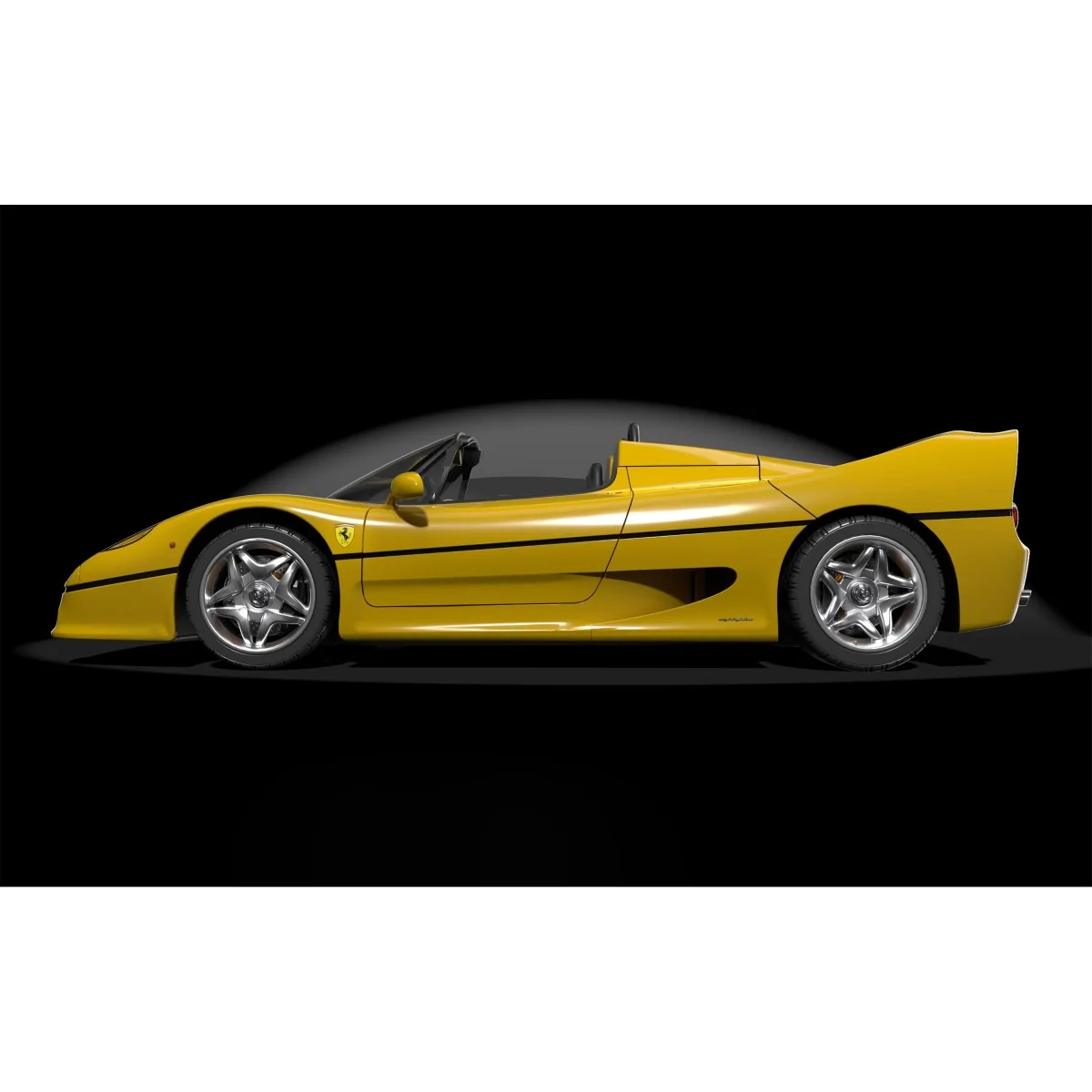 Maquette Ferrari F50 Giallo Modena 1/8 Pocher HK63
