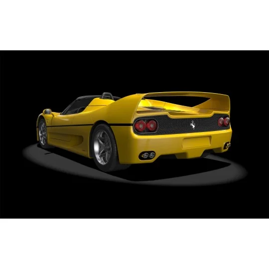 HK63-Ferrari F50 Giallo Modena 1/8 Pocher HK63 Model Kit