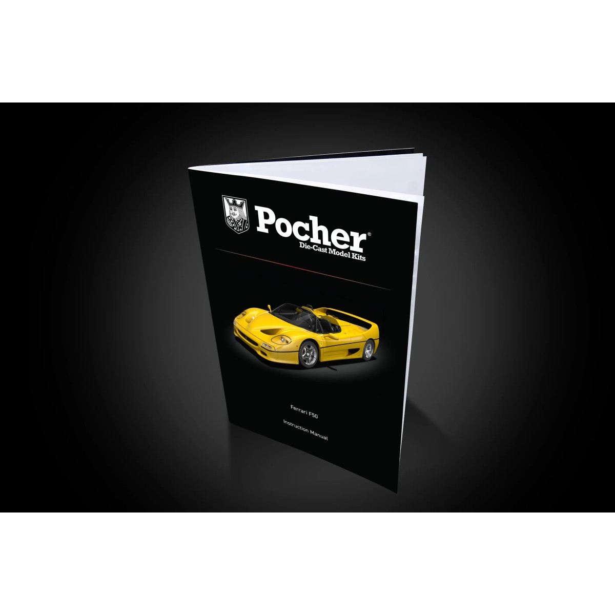 Ferrari F50 Giallo Modena 1/8 Pocher HK63 Model Kit