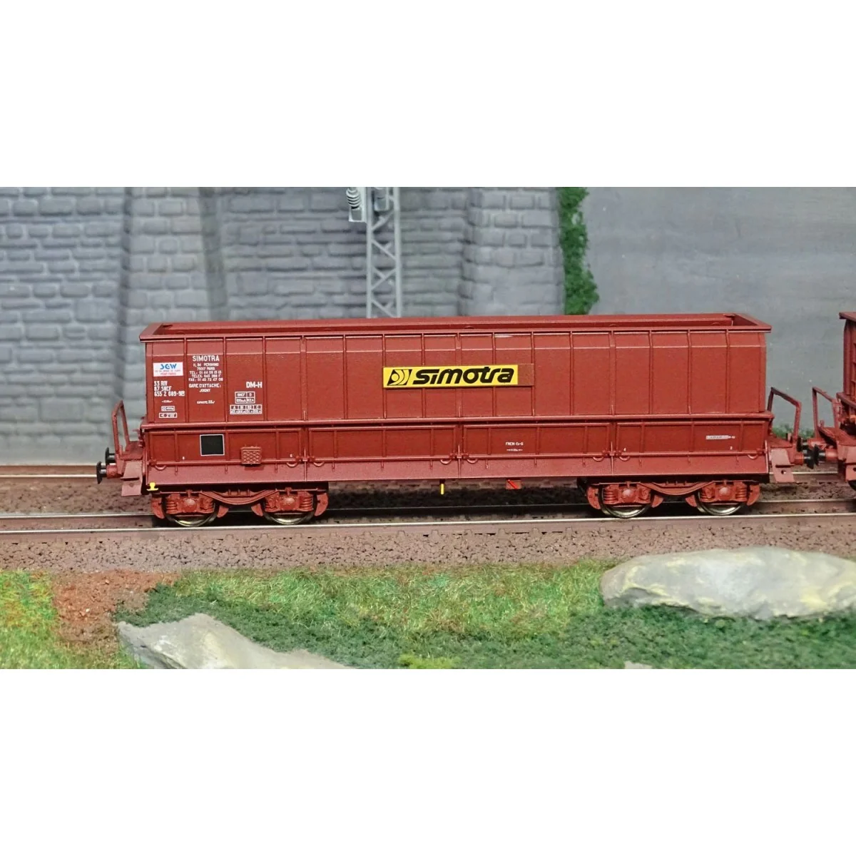 Ls Models 90804 Set de 2 wagons tombereaux, SNCF, DMH brun, SIMOTRA - SOGEWAG Ls models Lsm_90804 - 2