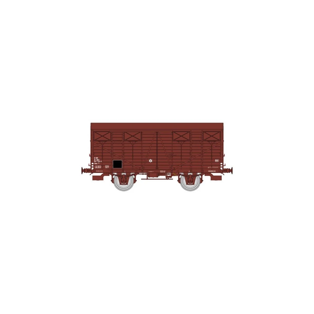 Ree models WB693 OCEM 19 covered wagon, solid wheels, closed doors,...