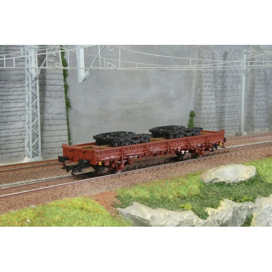 Ks 446 stake wagon, DB AG - Märklin 46409 - H0 1/87 Marklin_46409-Marklin 4473 Low-sided wagon with bogies, Type Rlmms, DB - Marklin_46409