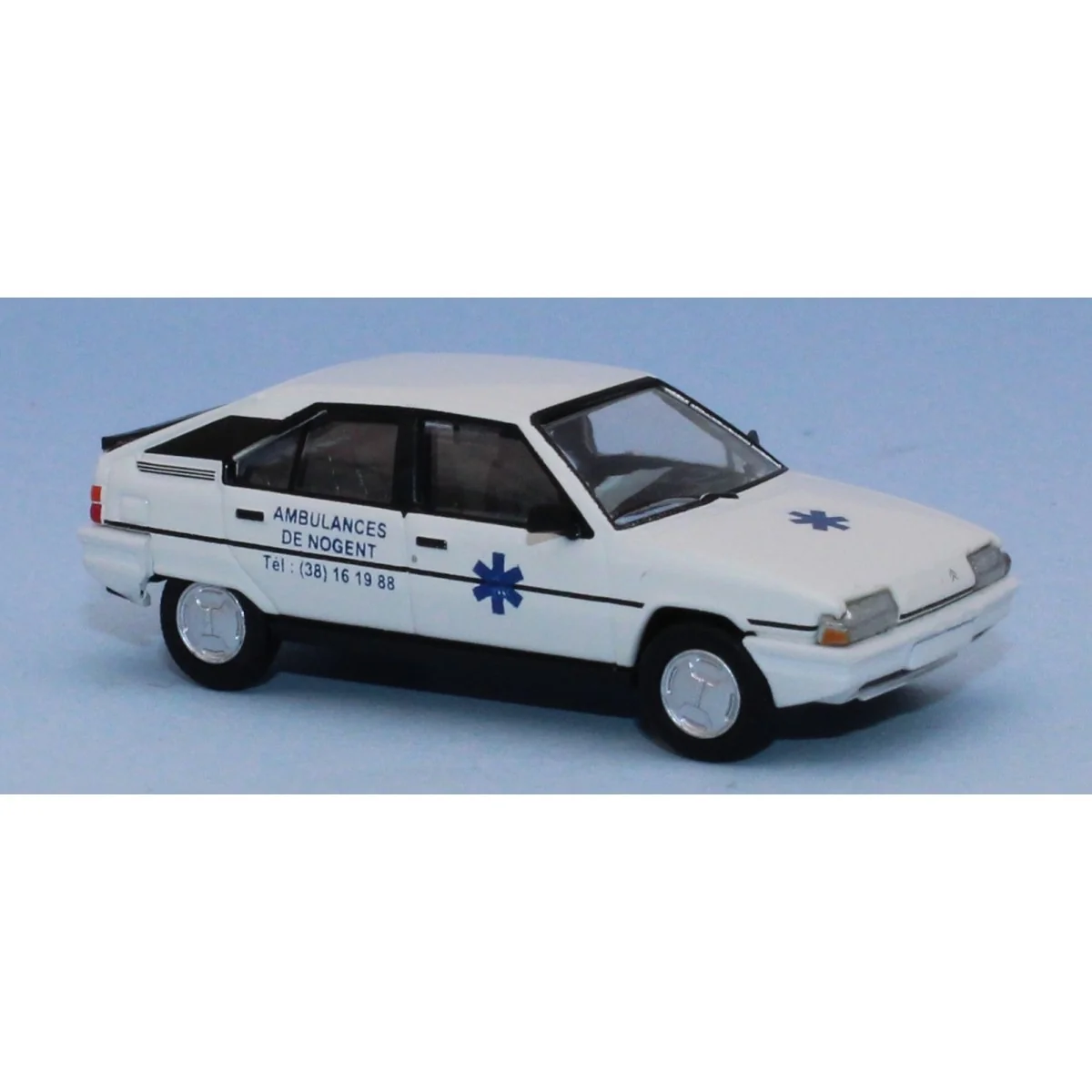 Citroën BX phase 1 VSL Ambulances de Nogent 1983 - SAI 6496 - HO 1/87