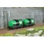 Rivarossi HR6567 Set of 2 two-axle tank wagons, FS, BP HR6567-Rivarossi HR6567 Set of 2 two-axle tank wagons, FS, BP