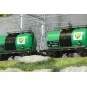 Rivarossi HR6567 Set of 2 two-axle tank wagons, FS, BP HR6567-Rivarossi HR6567 Set of 2 two-axle tank wagons, FS, BP