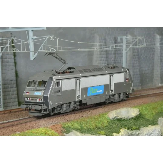 Jouef HJ2470 Locomotive électrique BB 26163R, SNCF, livrée fluo Gra... HJ2470-Jouef HJ2470 Locomotive électrique BB 26163R, SNCF, livrée fluo Grand Est, logo Carmillon