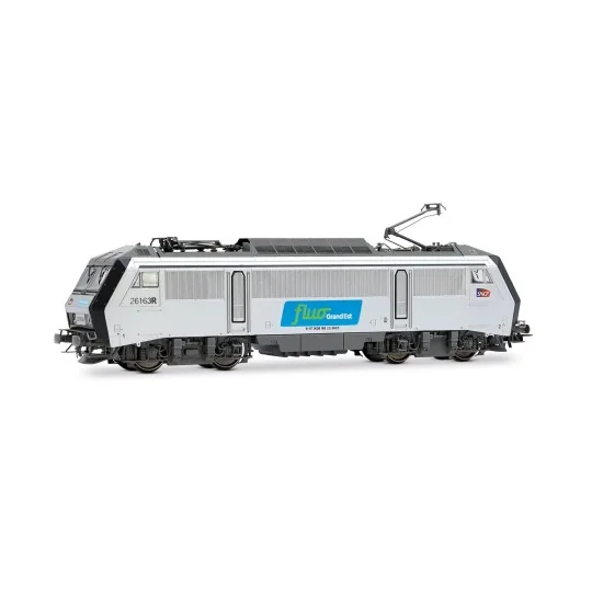Jouef HJ2470 Locomotive électrique BB 26163R, SNCF, livrée fluo Gra... HJ2470-Jouef HJ2470 Locomotive électrique BB 26163R, SNCF, livrée fluo Grand Est, logo Carmillon