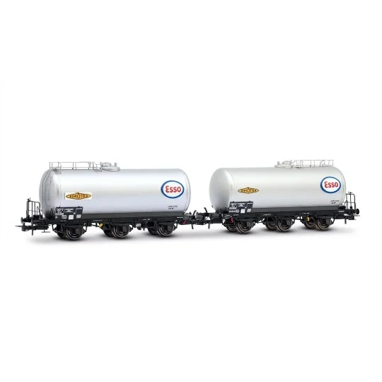 HJ6294-Set of 2 ESSO SNCF 3-axle tank wagons - Jouef HJ6294 - HO 1/87