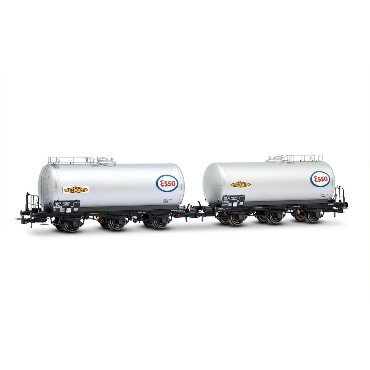 Set of 2 ESSO SNCF 3-axle tank wagons - Jouef HJ6294 - HO 1/87