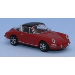 Porsche 911 Targa car red 1966 - Brekina 16270 - HO 1/87