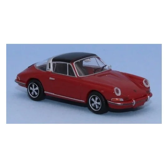 Voiture Porsche 911 Targa rouge 1966 - Brekina 16270 - HO 1/87 SAI_16270-Voiture Porsche 911 Targa rouge 1966 - Brekina 16270 - HO 1/87