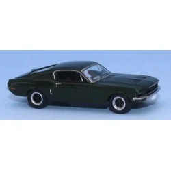 1968 Ford Mustang Fastback "Bullitt" car, dark metallic green...