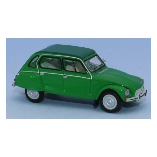Voiture Citroën Dyane 6 capote fermée vert bambou 1973 - SAI 7616 H... SAI_7616-Voiture Citroën Dyane 6 capote fermée vert bambou 1973 - SAI 7616 HO 1/87