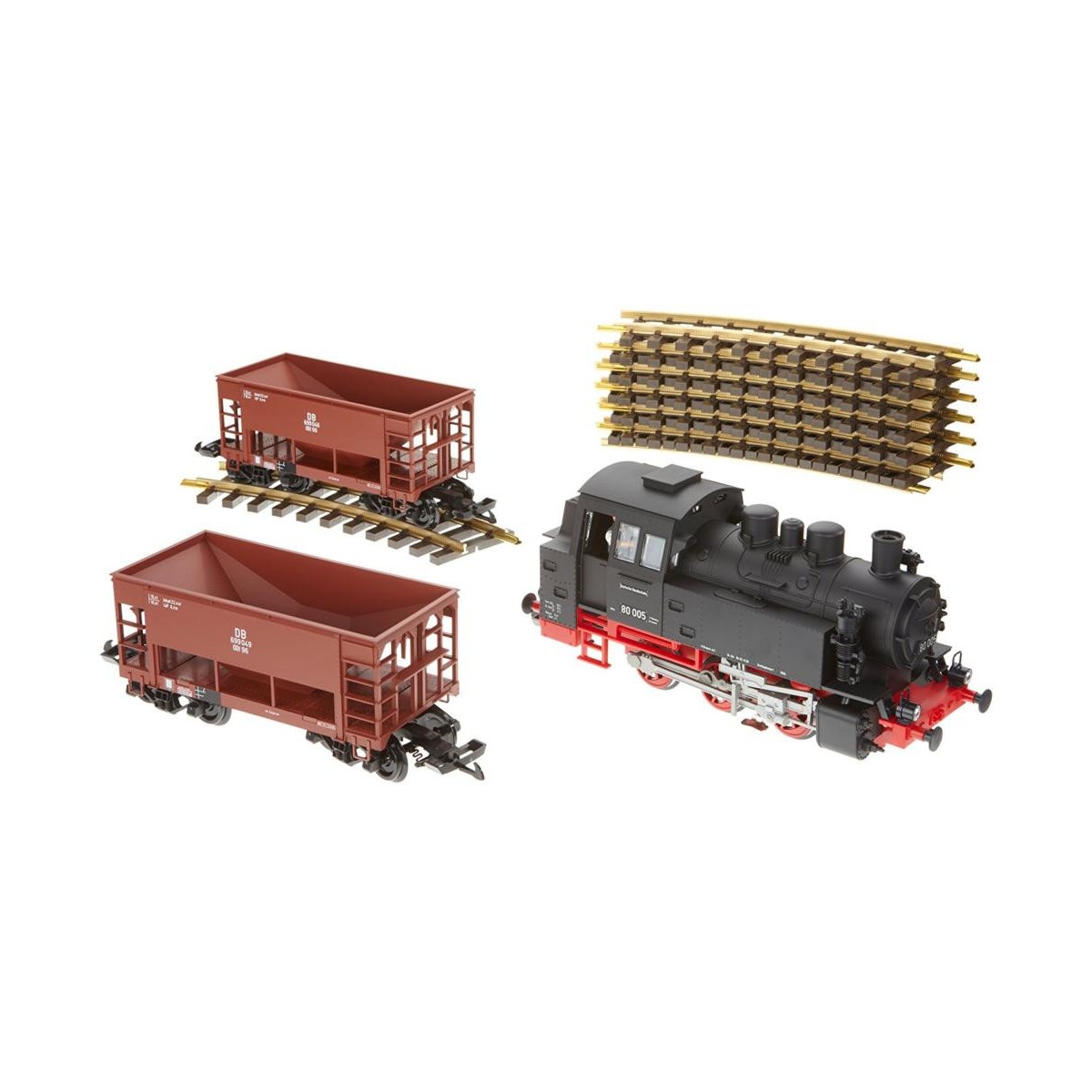 Piko G 37100 Starter set with BR 80 and 2 wagons - Piko_37100