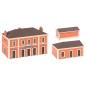 "Saint-Julien Station" Set - FALLER 190466 - HO FALLER_190466-Faller 190084 Model Kit, Promotional Set Residential Complex - FALLER_190466