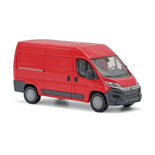 Busch_54604-Fourgon Citroën Jumper rouge 2014 - Busch 54604 - HO 1/87