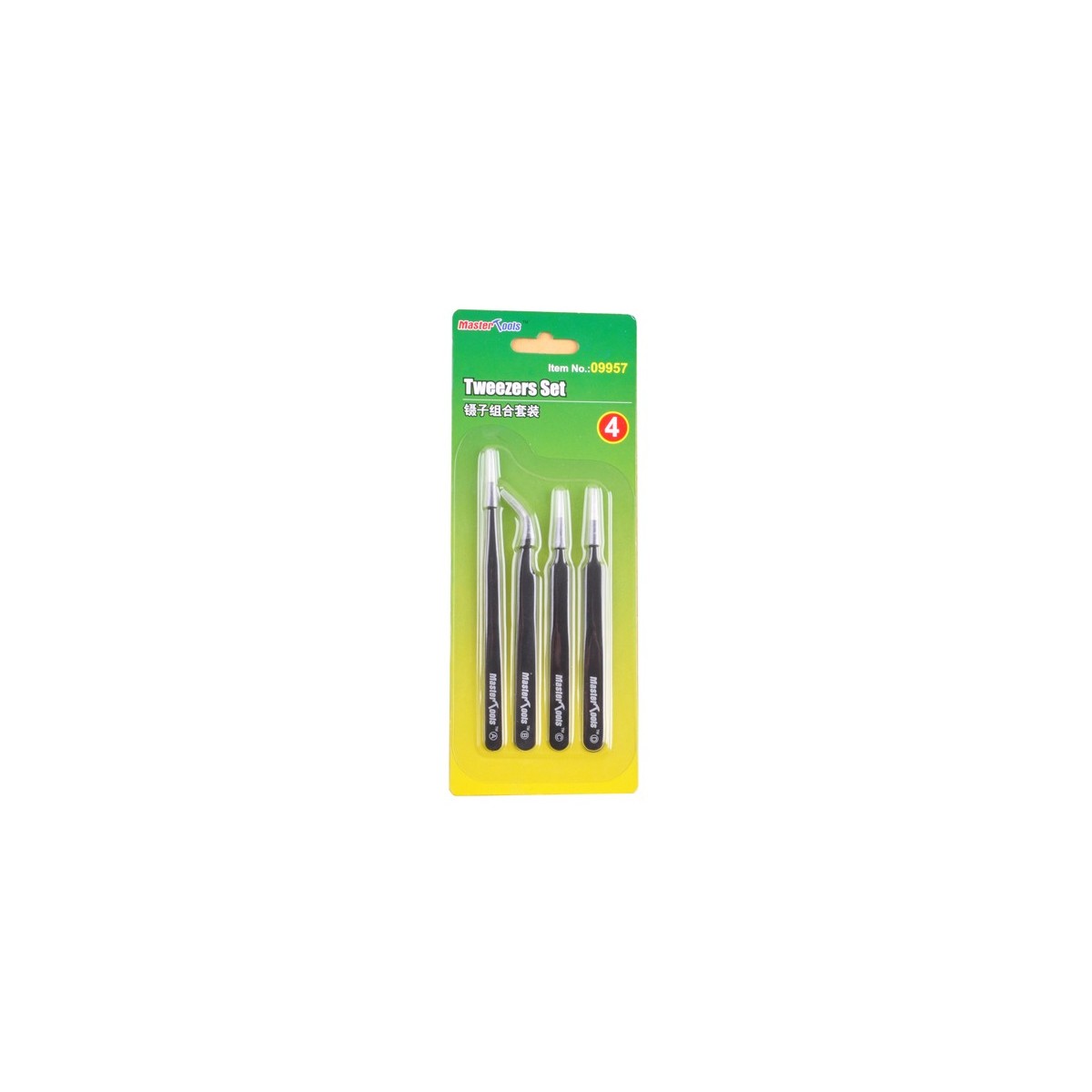 Master Tools 09957 Precision Tweezers Set of 4 Master Tools 09957 Precision Tweezers Set of 4