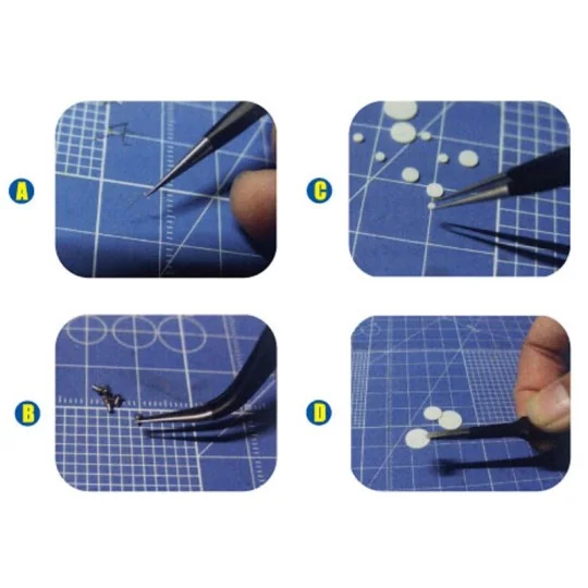 Set de 4 précelles de précision Master Tools 09957 TR09957-Set de 4 précelles de précision Master Tools 09957