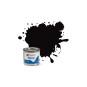 Enamel Paint: 201 - Black - Metallic - (14ml) AA6392-Humbrol AA6392 Enamel Paint 201: Metallic Black - 14ml