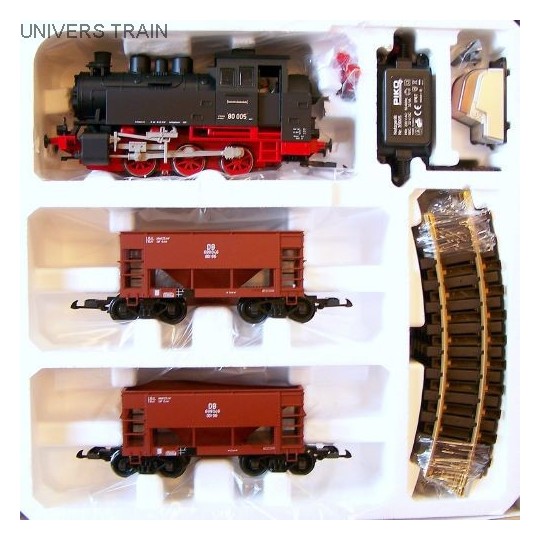 Piko_37100-Piko G 37100 Coffret de départ avec BR 80 et 2 wagons