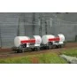 Ree Models WB878 Set of 2 Petrol Tank Wagons, SNCF, ESSO, White WB-878-Ree Models WB878 Set of 2 Petrol Tank Wagons, SNCF, ESSO, White