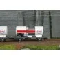Ree Models WB878 Set of 2 Petrol Tank Wagons, SNCF, ESSO, White WB-878-Ree Models WB878 Set of 2 Petrol Tank Wagons, SNCF, ESSO, White