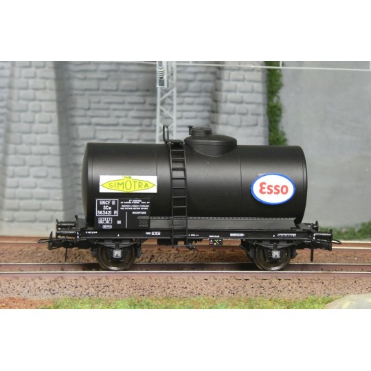 Ree models WB873 Petroleum Tank Wagon, SNCF, SIMOTRA-ESSO WB-873-Ree models WB873 Petroleum Tank Wagon, SNCF, SIMOTRA-ESSO - WB-873