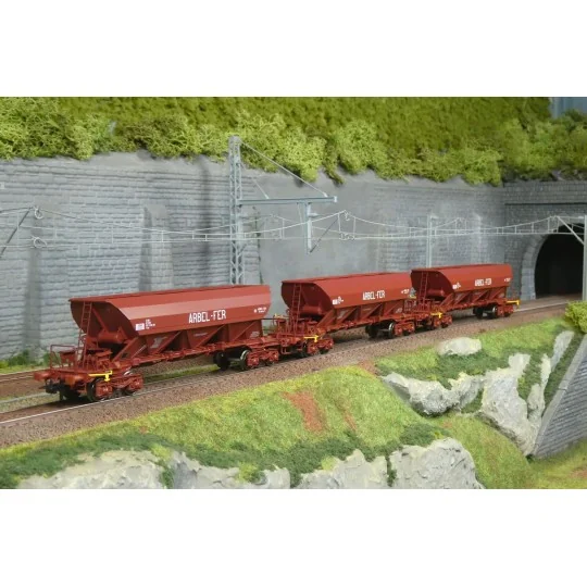 Ree Models WB859 Set of 3 EX Type 1 and 2 Hopper Wagons, SNCF, ARBE... WB-859-Ree Models WB859 Set of 3 EX Type 1 and 2 Hopper Wagons, SNCF, ARBEL-FER