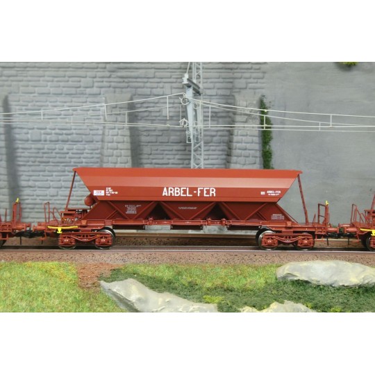 Ree Models WB859 Set of 3 EX Type 1 and 2 Hopper Wagons, SNCF, ARBE... WB-859-Ree Models WB859 Set of 3 EX Type 1 and 2 Hopper Wagons, SNCF, ARBEL-FER - WB-859