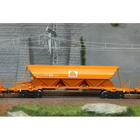 WB-COLAS-1-Ree Modeles WBCOLAS-1 Set de 3 wagons trémies EX Type 1, SNCF, COLAS RAIL