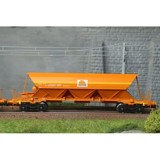 WB-COLAS-1-Ree Modeles WBCOLAS-1 Set de 3 wagons trémies EX Type 1, SNCF, COLAS RAIL