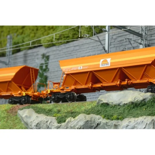 WB-COLAS-1-Ree Modeles WBCOLAS-1 Set de 3 wagons trémies EX Type 1, SNCF, COLAS RAIL