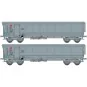 Ree Modeles Sud-Express WBSE-010 Set of 2 TAMS Hopper Wagons, Grey,... WBSE-010-Ree Modeles Sud-Express WBSE-010 Set of 2 TAMS Hopper Wagons, Grey, Y25 Bogie, ERMEWA
