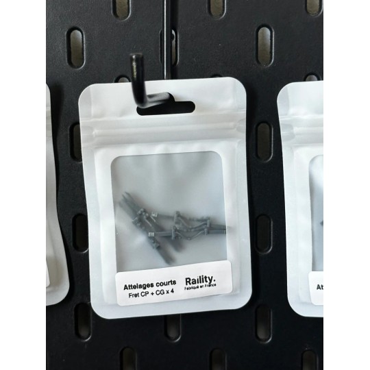 RAILITY_402-CP+CG FRET short fixed hitch (x4) - Raility 402 - RAILITY_402