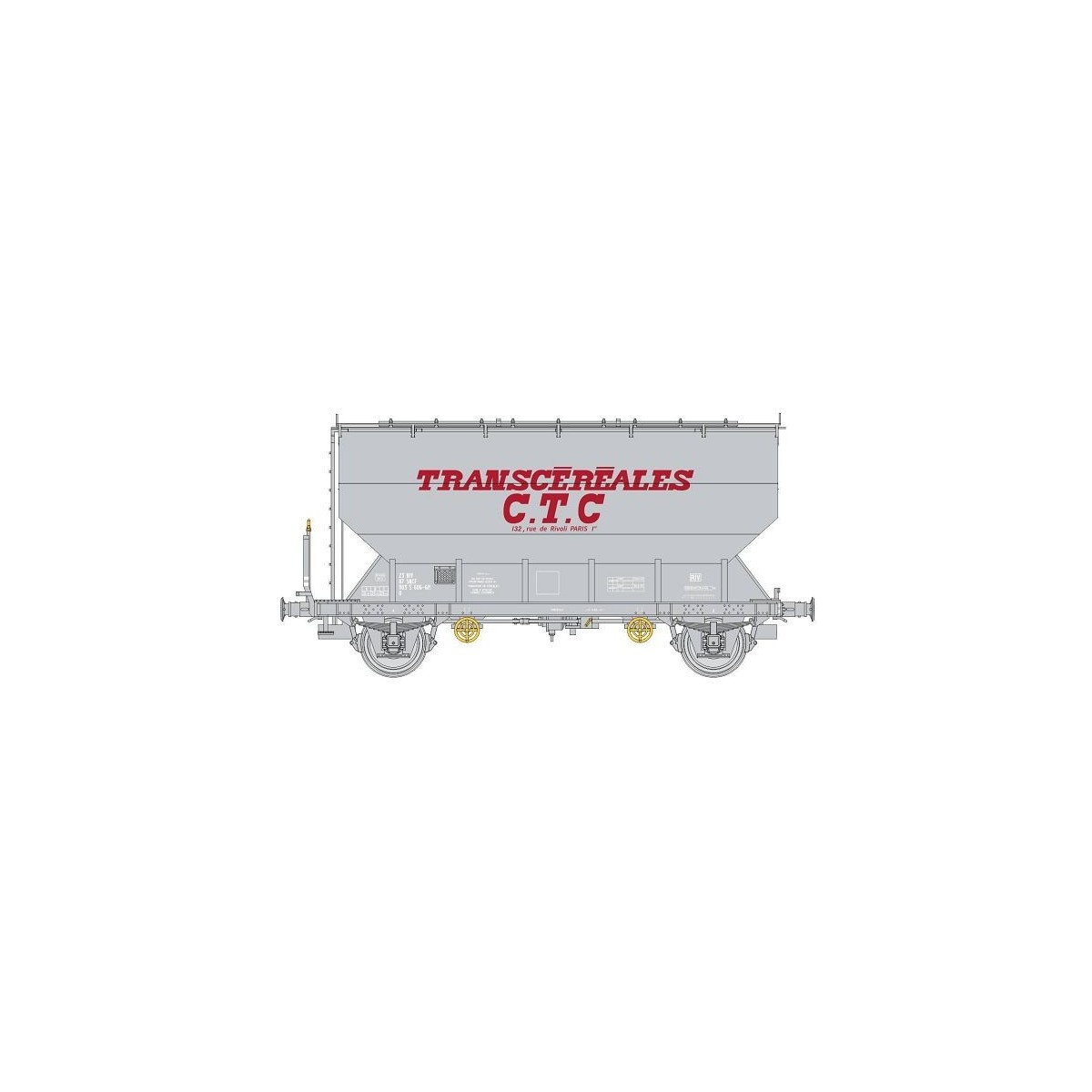 Fauvet-Girel TRANSCEREALES "CTC" grain wagon SNCF - REE WB883 - HO Fauvet-Girel TRANSCEREALES "CTC" grain wagon SNCF - REE WB883 - HO