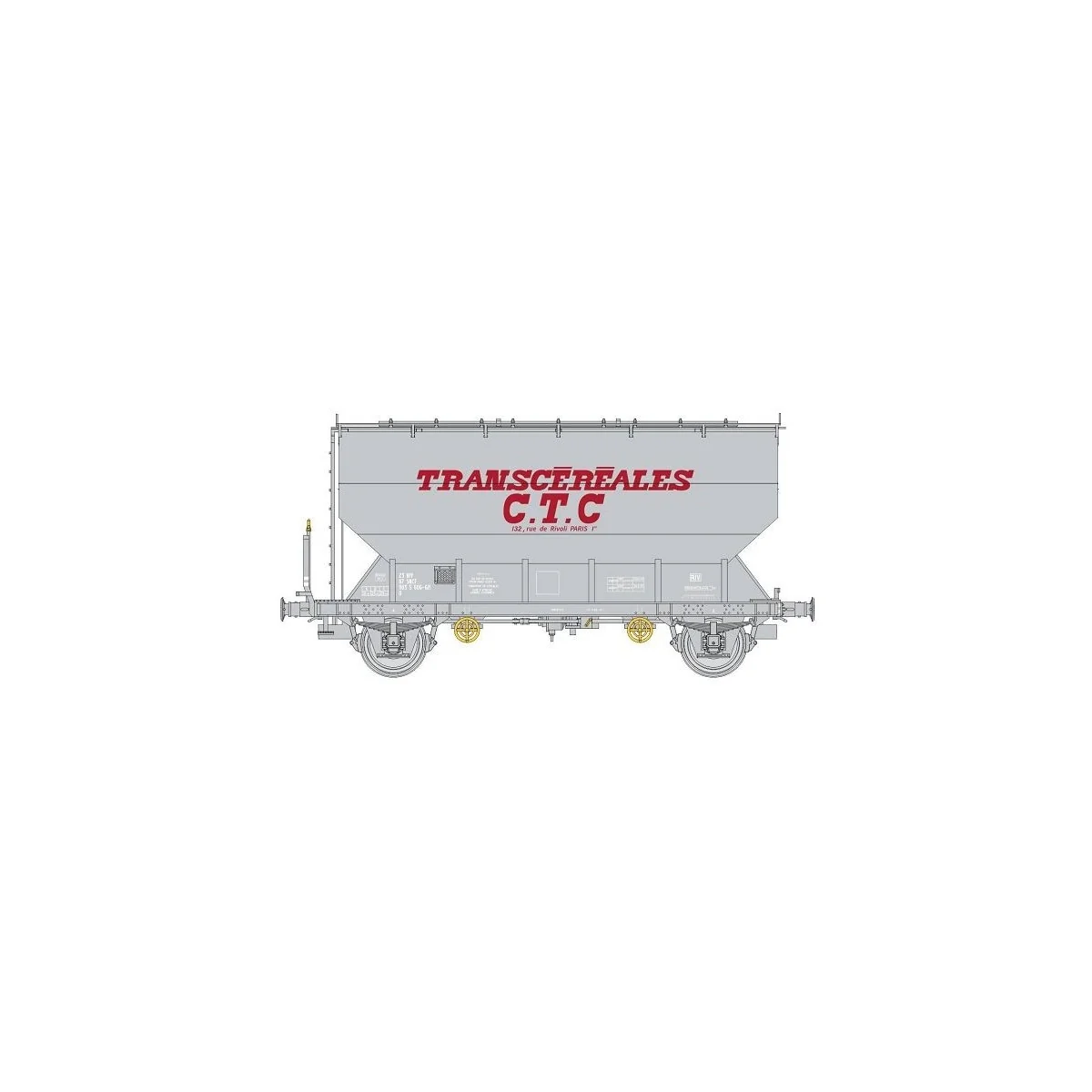 Fauvet-Girel TRANSCEREALES "CTC" grain wagon SNCF - REE WB883 - HO