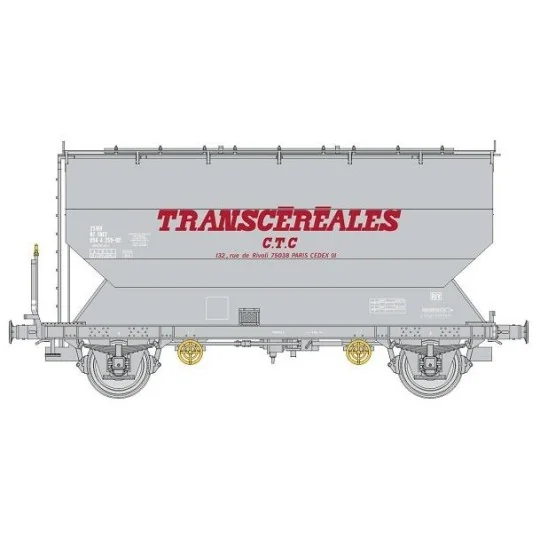 WB-884-FAUVET-GIREL TRANSCEREALES "CTC" grain wagon SNCF - REE WB884 - HO