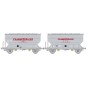 Set of 2 FAUVET-GIREL "CTC" SNCF grain wagons - REE WB885 - HO WB-885-Set of 2 FAUVET-GIREL "CTC" grain wagons - REE WB880 - HO - WB-885