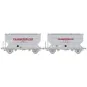 Set of 2 FAUVET-GIREL "CTC" SNCF grain wagons - REE WB885 - HO WB-885-Set of 2 FAUVET-GIREL "CTC" SNCF grain wagons - REE WB885 - HO